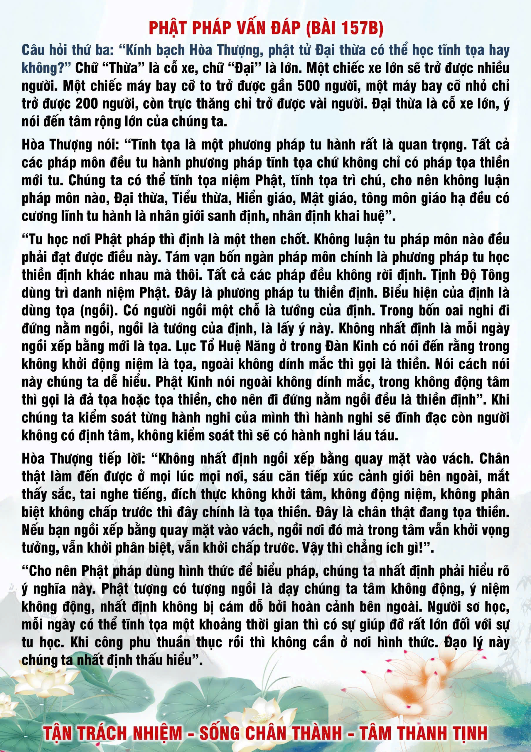 157 · Phật Pháp Vấn Đáp - 157 _ 2